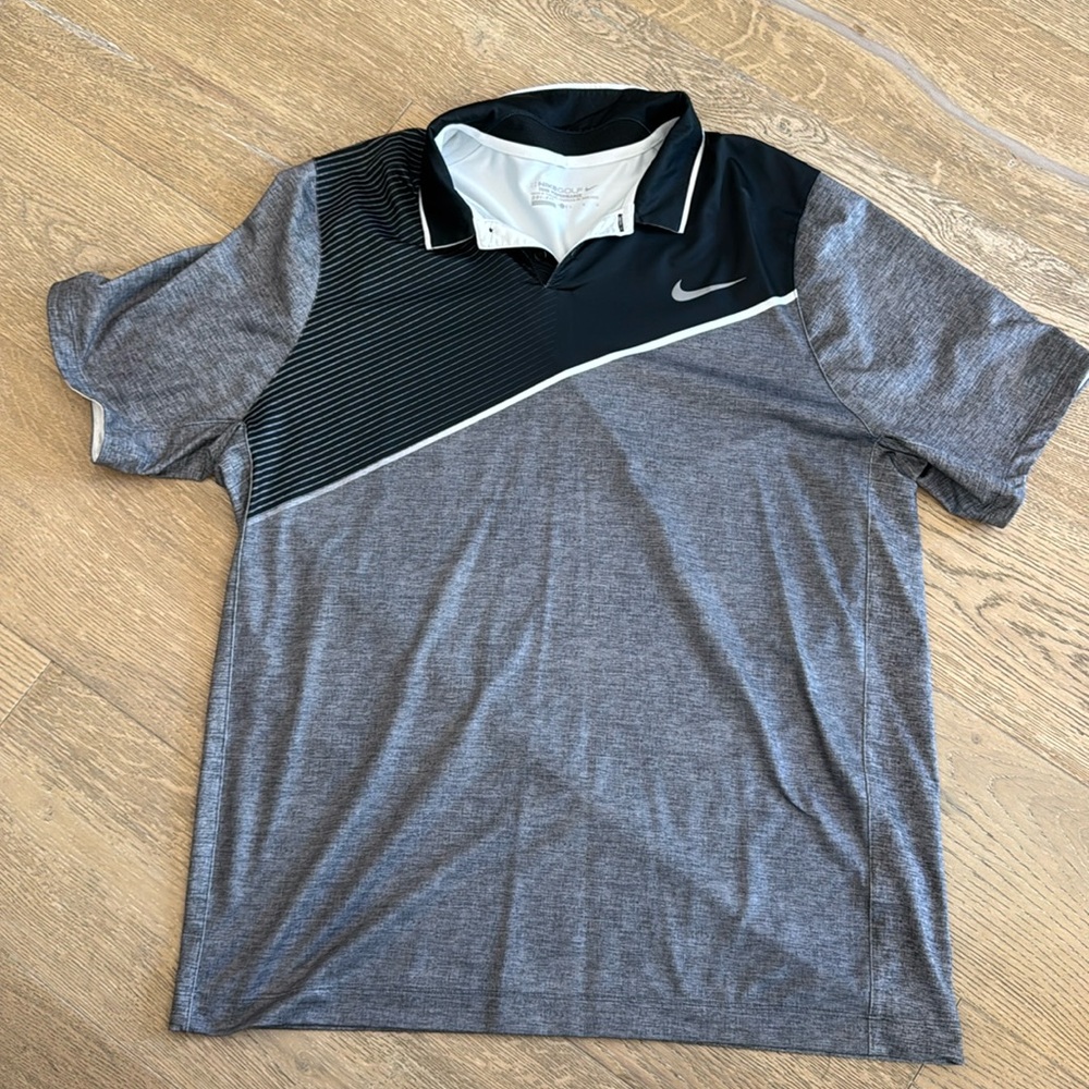 Nike Tour Performance Golf Polo Grey Large